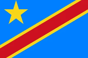 Drapeau de la République Démocratique du Congo.